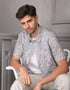GAVYN R/FIT SHORT SLEEVE SHIRT (LIGHT GREY)